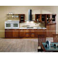 Home Furniture Crown Molding Raised Panel Frame-Less Rta Solid Wood Kitchen Cabinets